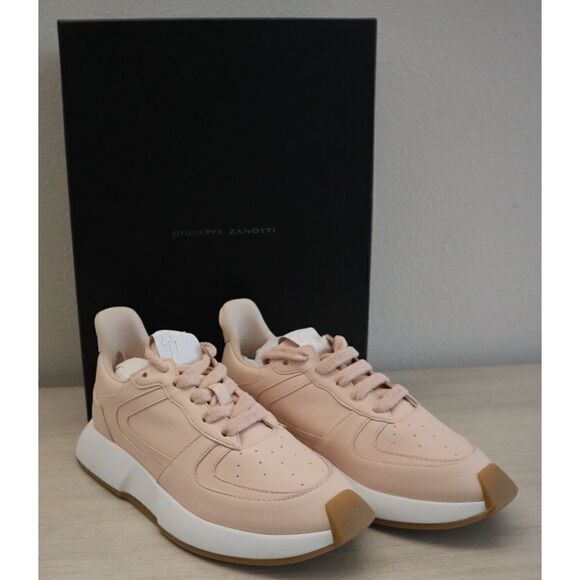 Giuseppe Zanotti Women's Sz 36 US 6 Nude Pink Omnia Donna Leather Sneakers - Picture 1 of 11